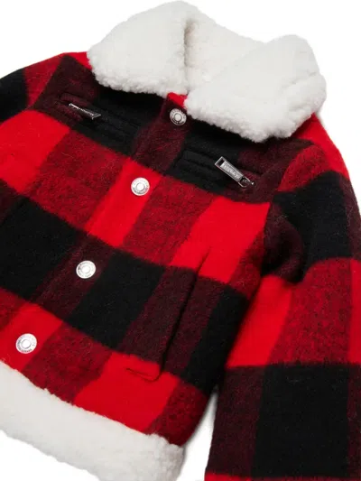 Dsquared2 Logo-lettering Jacket In Red