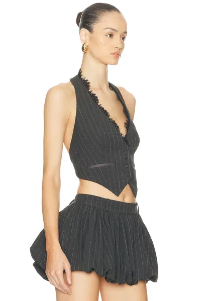 Retroféte Arletha Vest In Gray