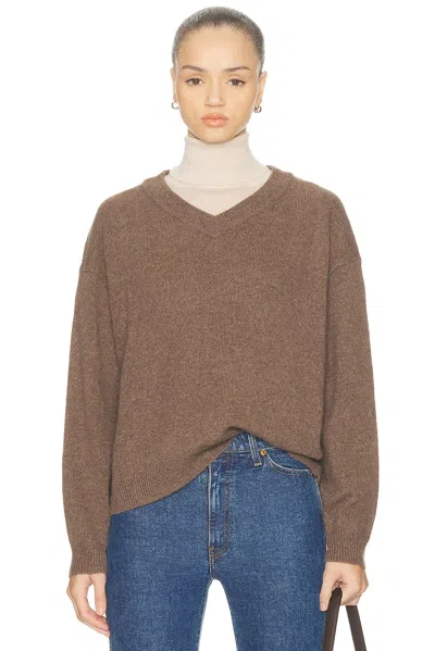 Staud Doris Cashmere Sweater Truffle In Brown