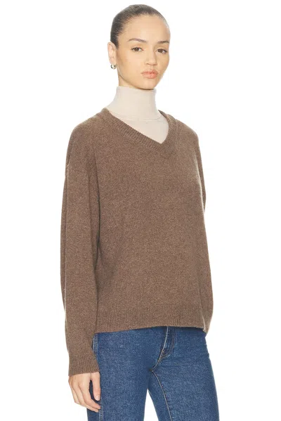 Staud Doris Cashmere Sweater Truffle In Brown