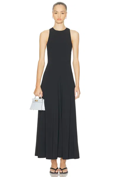 St Agni Cut Away Maxi Dress In Black