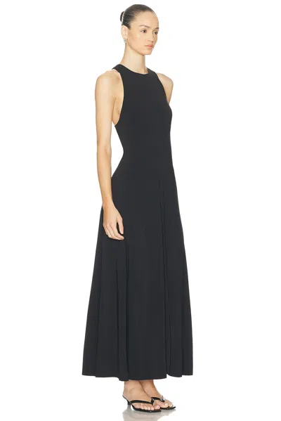 St Agni Cut Away Maxi Dress In Black