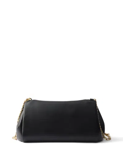 Prada Small Tumulte Chain-strap Leather Shoulder Bag In Black