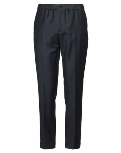 Incotex Man Pants Navy Size 40 Virgin Wool, Polyester In Blue