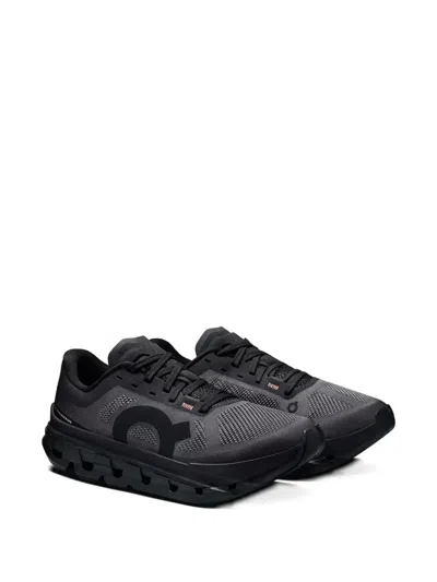 On Cloudflow Lace-up Sneakers In Black