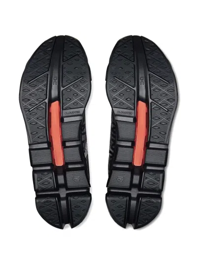 On Cloudflow Lace-up Sneakers In Black