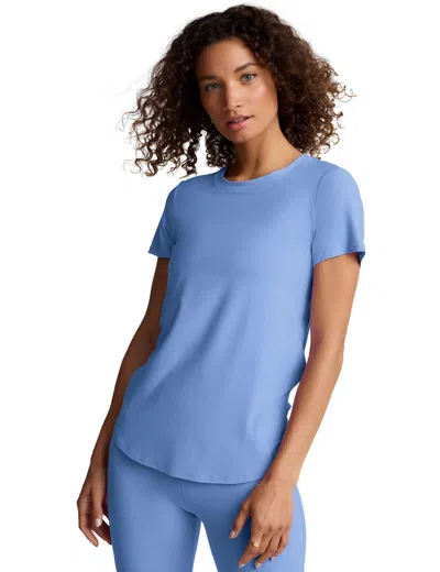 Beyond Yoga Women's Featherweight On The Down Low Tee In Blue
