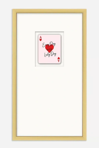 Anthropologie Lucky Day Wall Art In Pink