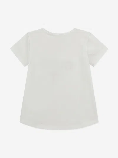 Guess Girls High Low T-shirt In White