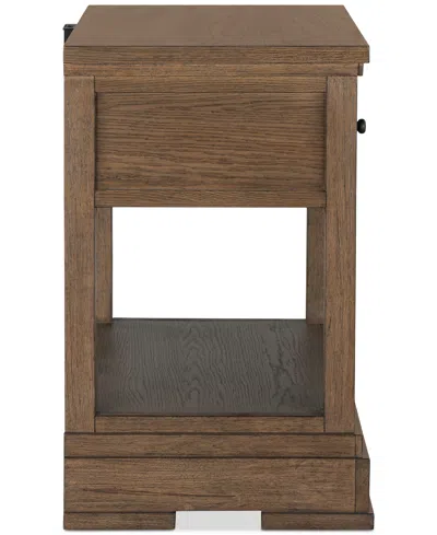 Macy's Alverton 1-drawer Nightstand, Created For  In Brown