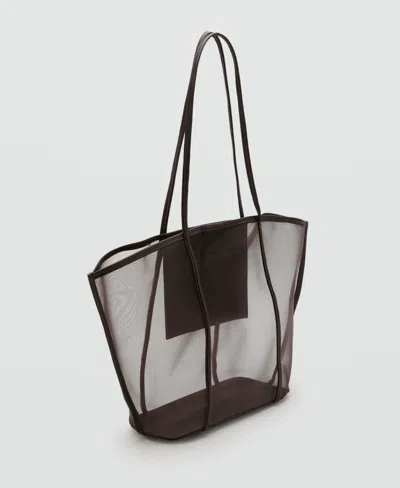 Mango Larger Shopper Bag In Brown
