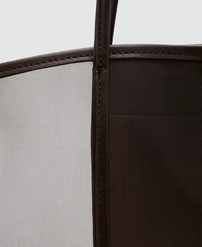 Mango Larger Shopper Bag In Brown