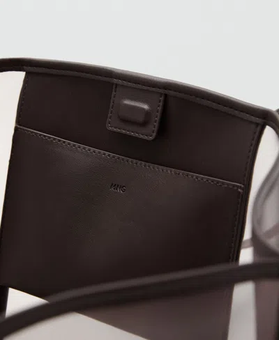 Mango Larger Shopper Bag In Brown
