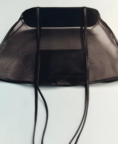 Mango Larger Shopper Bag In Brown