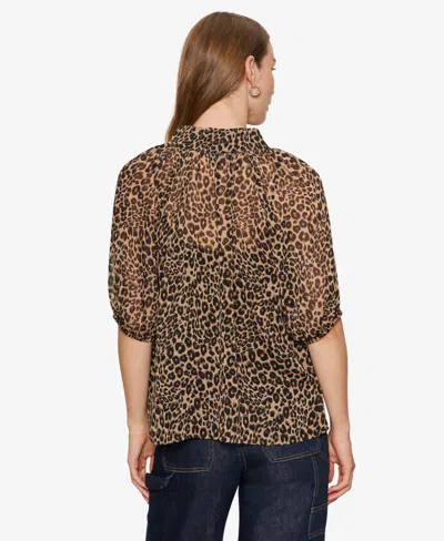 Sanctuary Women's Keep Me Close Collared Blouse In Brown