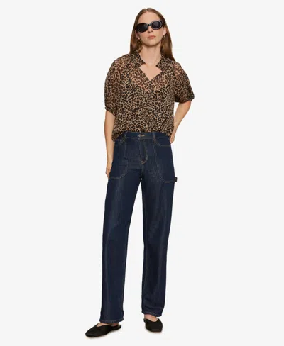 Sanctuary Women's Keep Me Close Collared Blouse In Brown