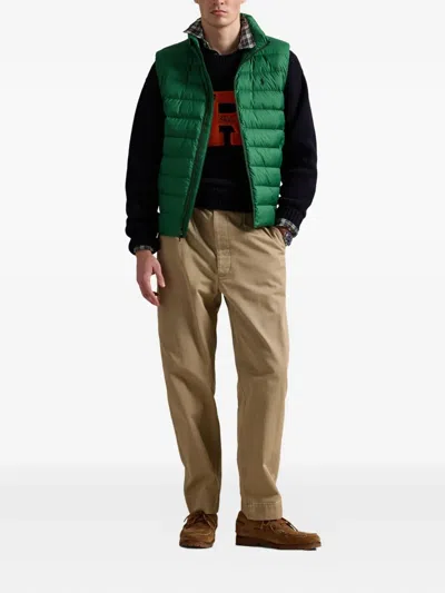 Polo Ralph Lauren Polo Pony Gilet In Green