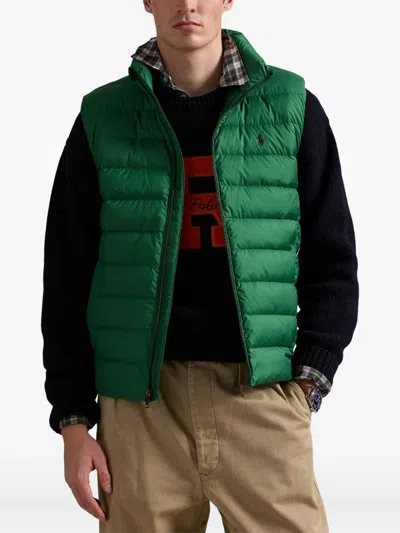 Polo Ralph Lauren Polo Pony Gilet In Green