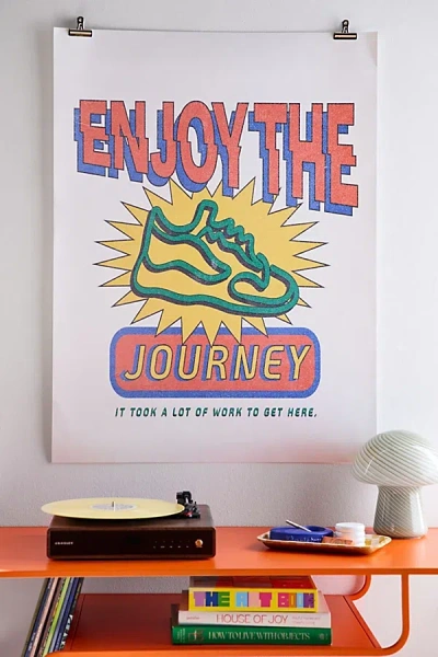 Urban Outfitters Refined Collective Enjoy The Journey Art Print At  In Multi