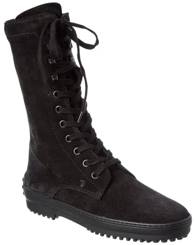 Tod's Gommino Suede Boot In Multi