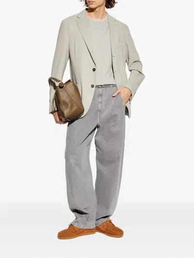 Eleventy Two-button Patch-pocket Blazer In Gray