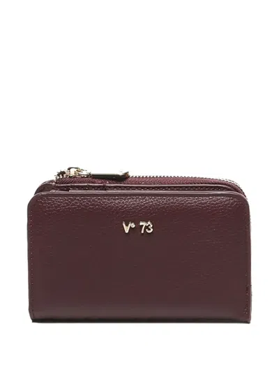 V73 Zip-around Wallet In Red