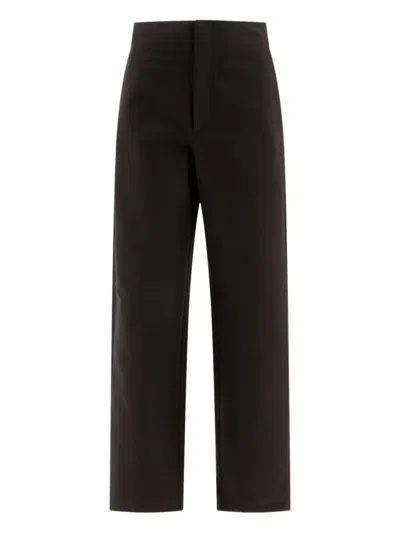 Soeur Tailored Trousers With Buttoned Back Pocket In Black