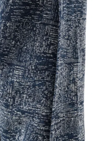 Maharishi Cotton-wool Blend Textured Trousers In Blue