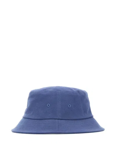 Tekla Organic Cotton Bucket Hat In Blue