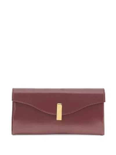 Giuseppe Zanotti Flutie Leather Clutch Bag In Brown