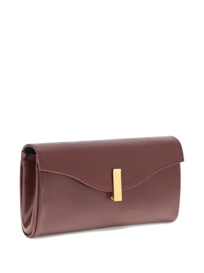Giuseppe Zanotti Flutie Leather Clutch Bag In Brown