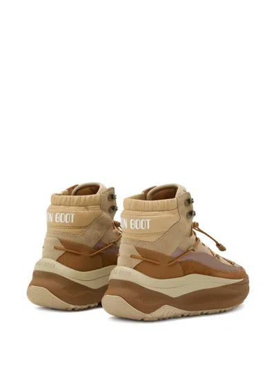 Moon Boot Xlace Boots In Brown
