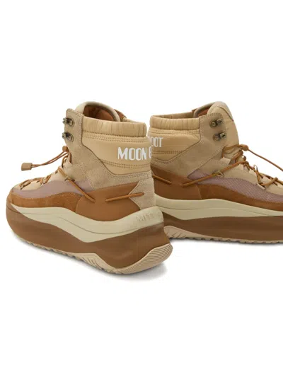 Moon Boot Xlace Boots In Brown