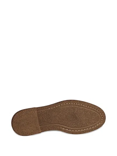 Flecs Suede Lace-up Derby Shoes In Brown