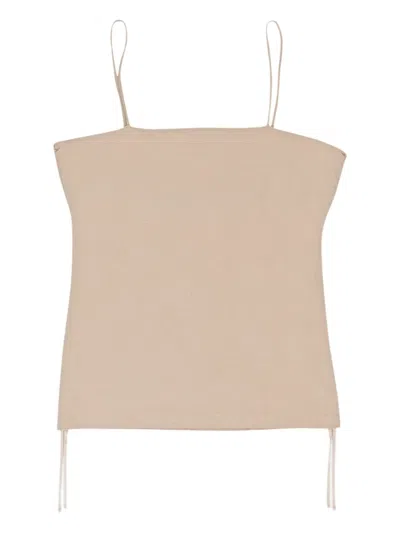 Callipygian Cami Tank Top In Brown