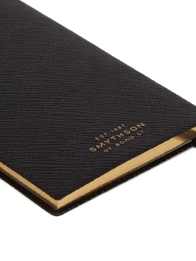Smythson Panama Leather Weekly Diary 2026 In Black