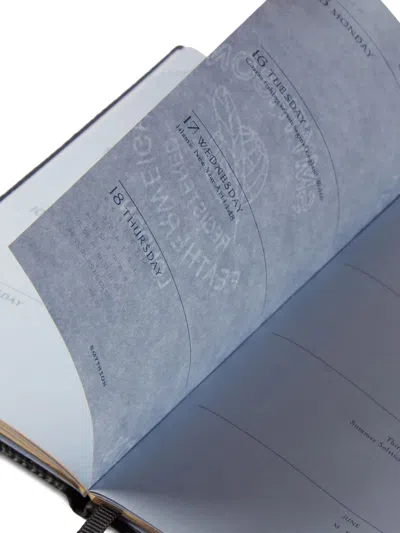 Smythson Panama Leather Weekly Diary 2026 In Black