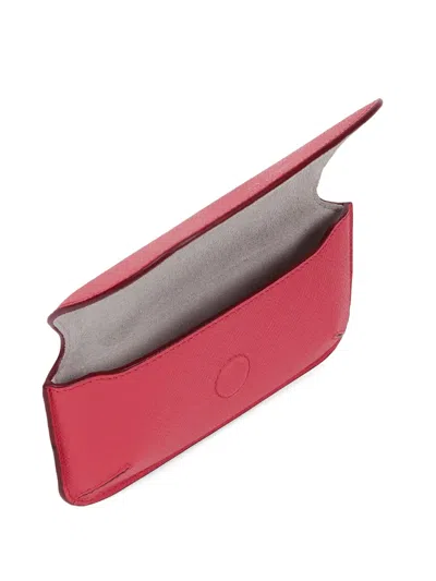 Smythson Panama Leather Sunglasses Case In Pink