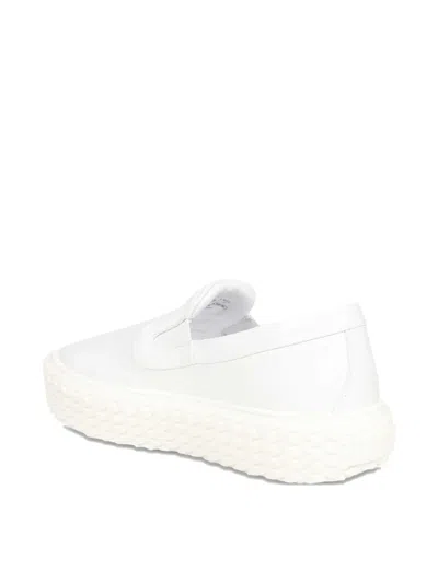 Lanvin Round-toe Sneakers In White