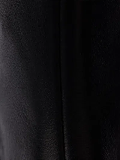 Prada Black Stretch Nappa Monolith Ankle Boots In Black