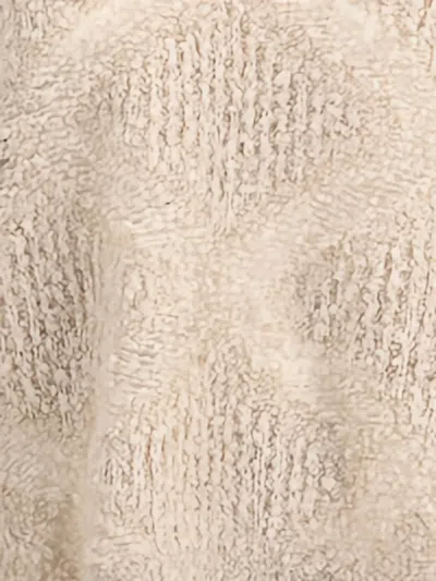 Giorgio Armani Women V-neck Cashmere And Alpaca Blend Sweater In Neutral
