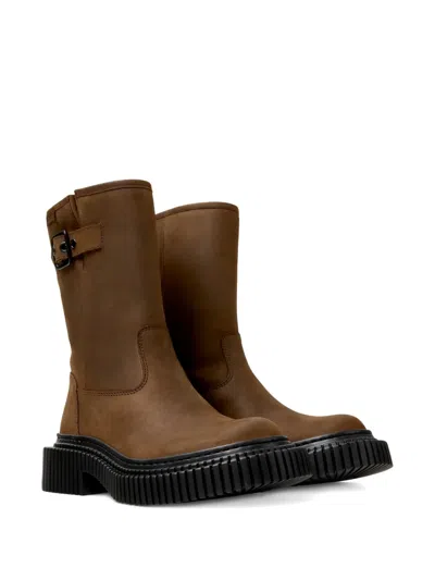 Camper 33mm Pix Berlin Buckle-embellished Boots In Brown