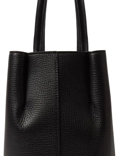 Smythson Womens Black Ludlow Small Day Leather Tote Bag