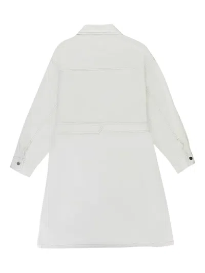 Callipygian Denim Off White Trench Coat