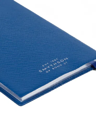 Smythson Panama Leather Weekly Diary 2026 In Blue