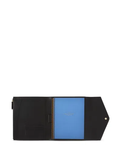 Smythson Envelope-flap Notebook In Black