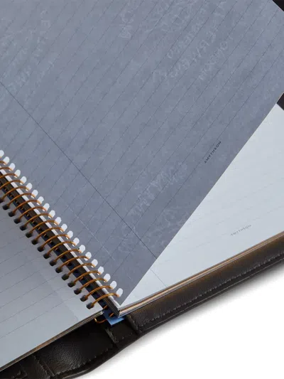 Smythson Envelope-flap Notebook In Black