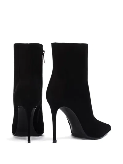 Le Silla 100mm Pointed-toe Stiletto Boots In Black
