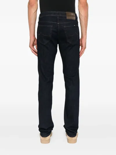 Jacob Cohen Bard Button-fly Jeans In Blue