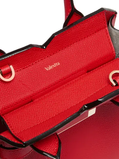 Valextra Milano Buckle Detachable-strap Shoulder Bag In Red